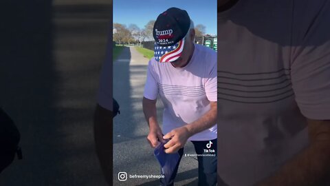 Guy was wearing a Trump2024 hat so I gave him a gift