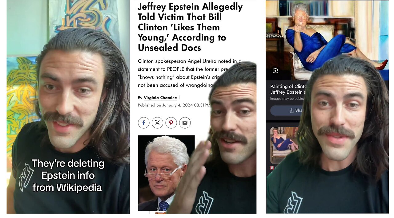 All references to Jeffrey Epstein DELETED from Bill Clinton’s Wikipedia page…