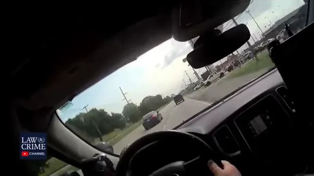 BODYCAM @ High Speed @ Police Chase Ends in Collision, Gunfire on Oklahoma Highway