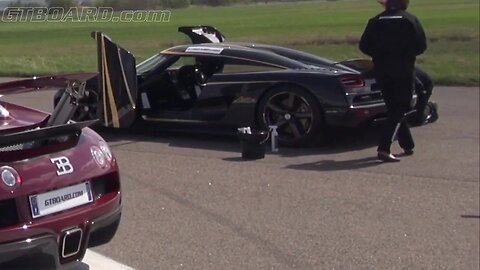 1001 HP Bugatti Veyron 16.4 vs 1030 HP Koenigsegg Agera S Hundra new angles [50 fps]