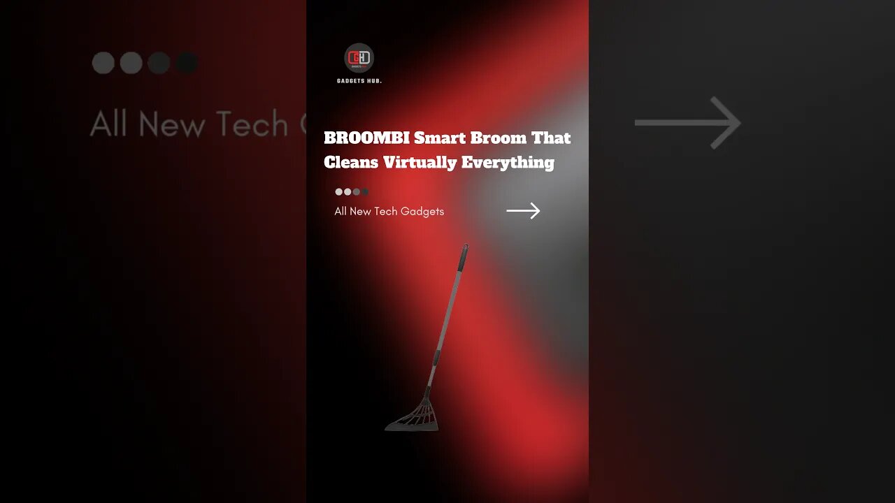 BROOMBI Smart Broom That Cleans Virtually Everything #cleans #smartbroom #broombi #gadgets #tech