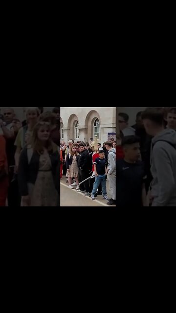 pushing past the tourist #horseguardsparade