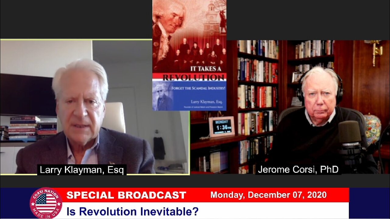 Dr. Corsi SPECIAL BROADCAST: Is A Revolution Inevitable?