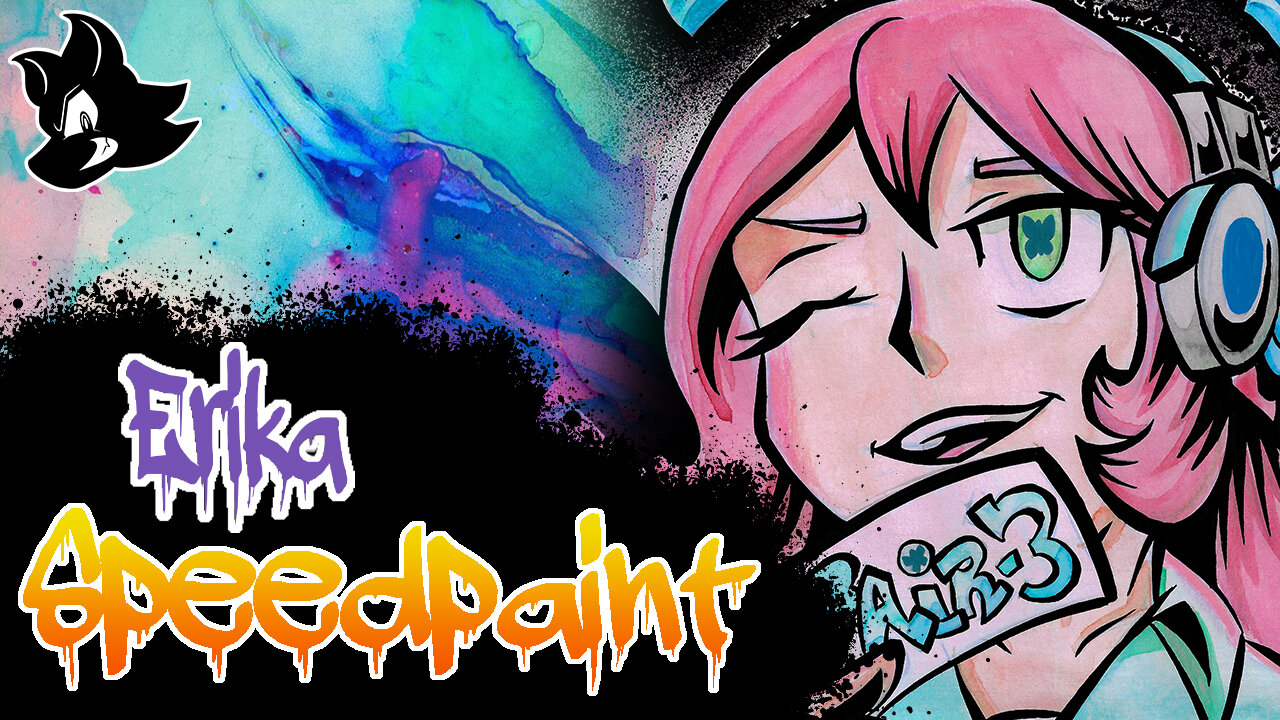 Erika - Anime OC Graffiti Speedpaint - TomFoxComics