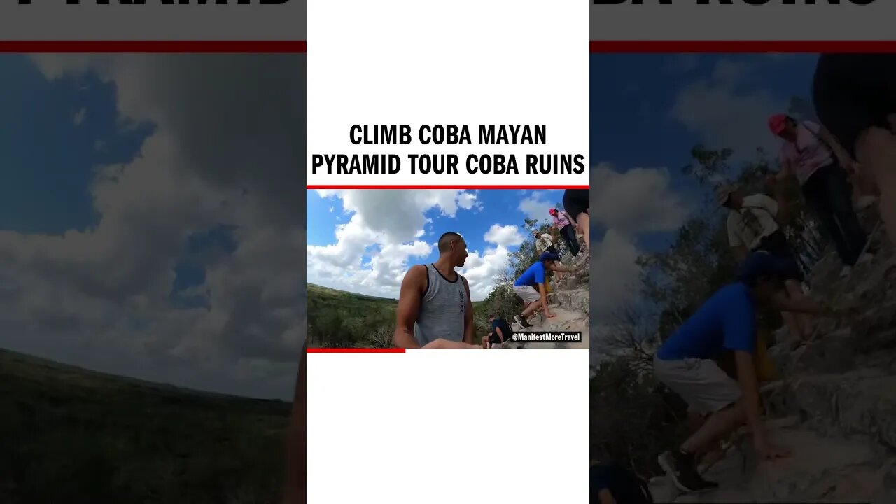 Climb Coba Mayan Pyramid Tour Coba Ruins - #Pyramid #CobaPyramid #CobaPyramidClimbHD #TouristClimbsM