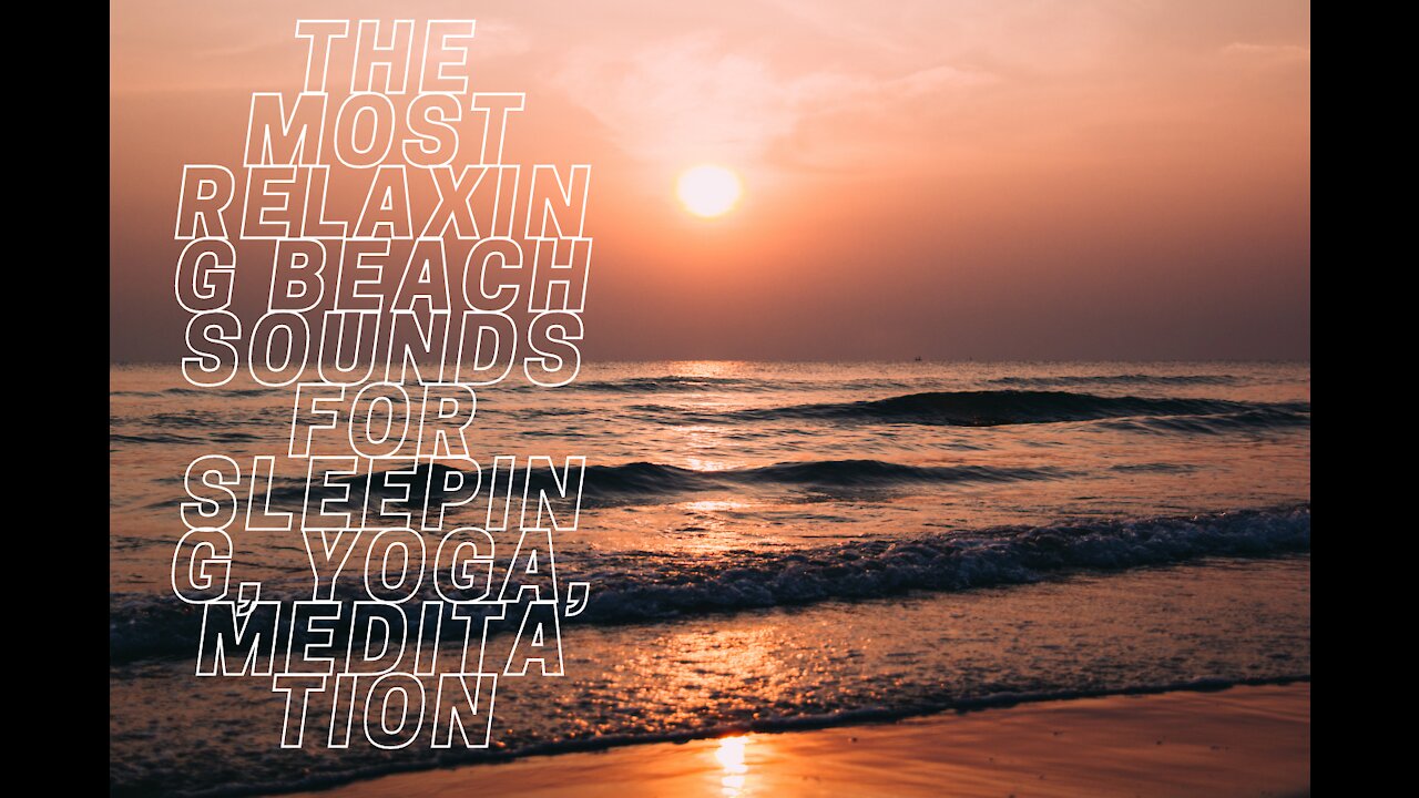 The most relaxing beach sounds in the tropics - soothing ocean waves for sleep, yoga