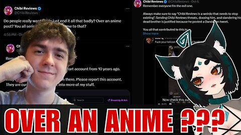 They want to RUIN his LIFE over an ANIME opinion / Chibi Reviews Situation