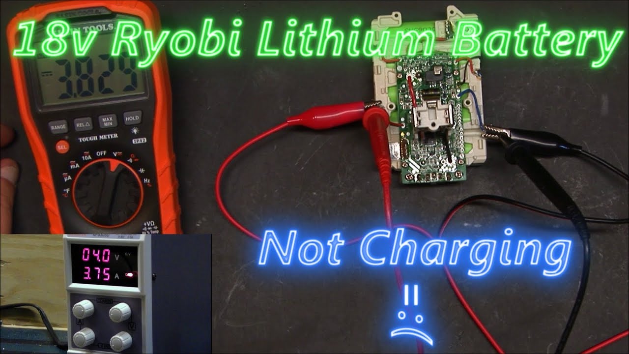 016 - 18V Ryobi Lithium Battery Not Charging - Teardown and Repair
