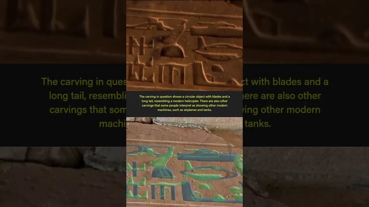 Unraveling the Mysterious Helicopter Hieroglyphs of Ancient Egypt #shorts #shortsfeed #history