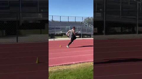 Relaxing my way to a PB 10-40m Fly🔥#sprinting #speedtraining