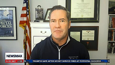 Rep. Waltz reacts to Assassination Attempt #2 on Pres Donald Trump