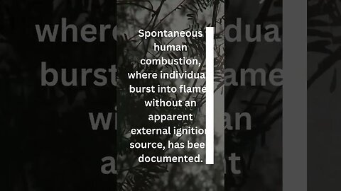 Spontaneous combustion