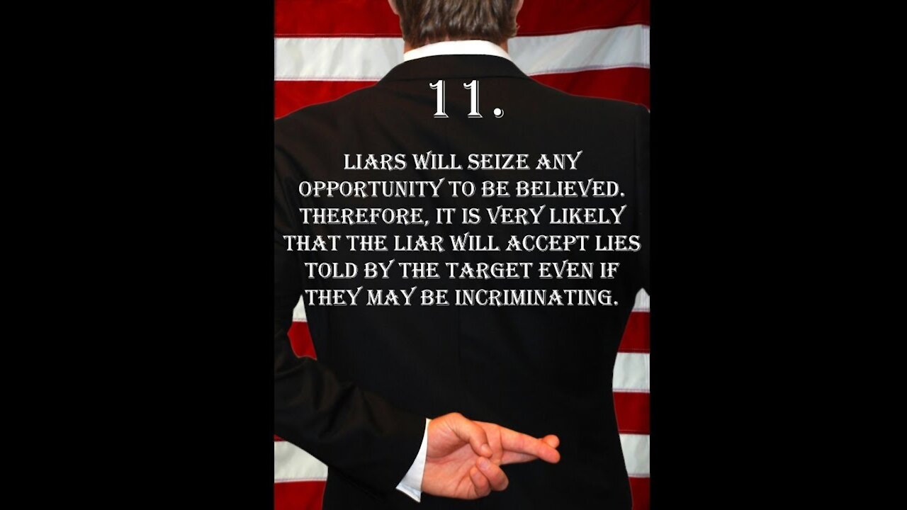 Deception Tip 11 - Accepting Lies