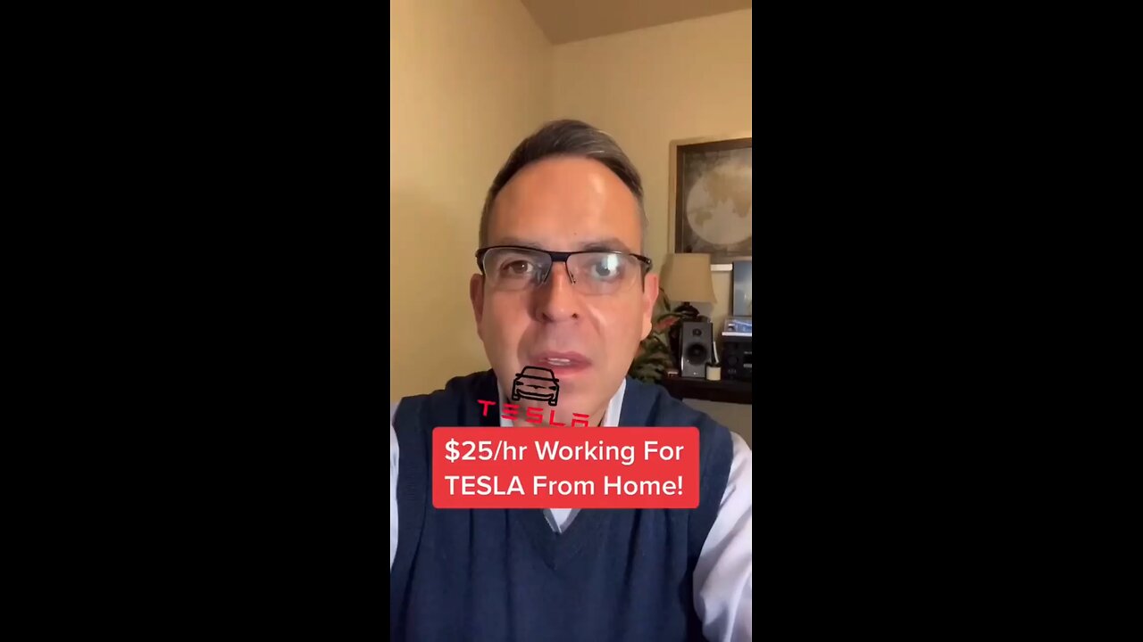 $24/hr Working from TESLA from home...🔥#TechDisruptionFuture #TechTrends#RevolutionaryTech