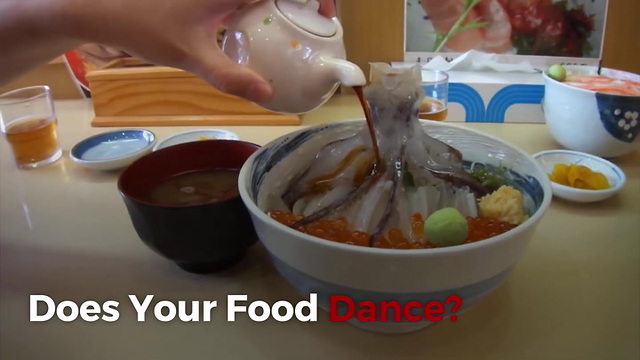 Dancing Squid Bowl Dish In Hakodate