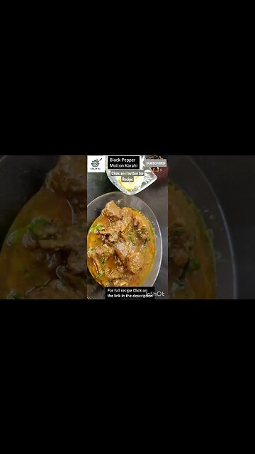 Black Pepper Mutton Karahi by Cooking With Hira