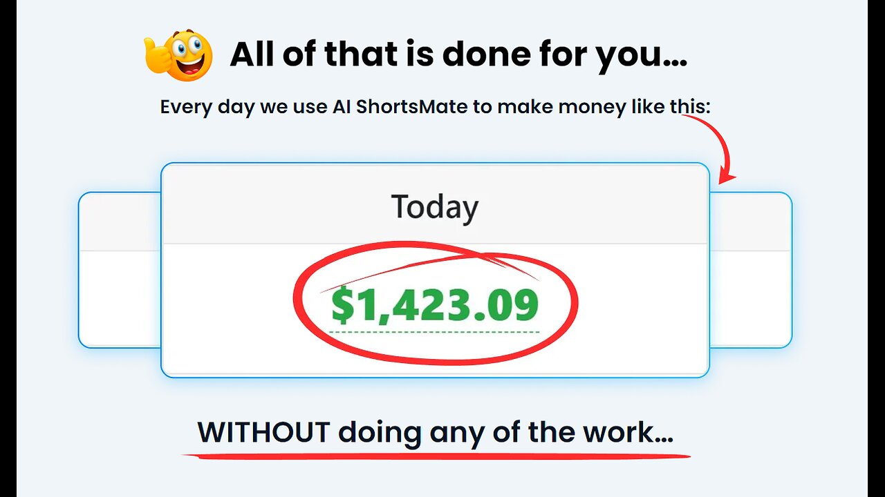 🌟🌟 AI ShortsMate: Your Shortcut to Massive Views and Daily $346.34+ Profits!