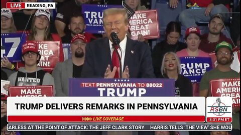 FULL SPEECH President Trump ​H​olds a Rally in ​R​eading, PA - 10 9 24