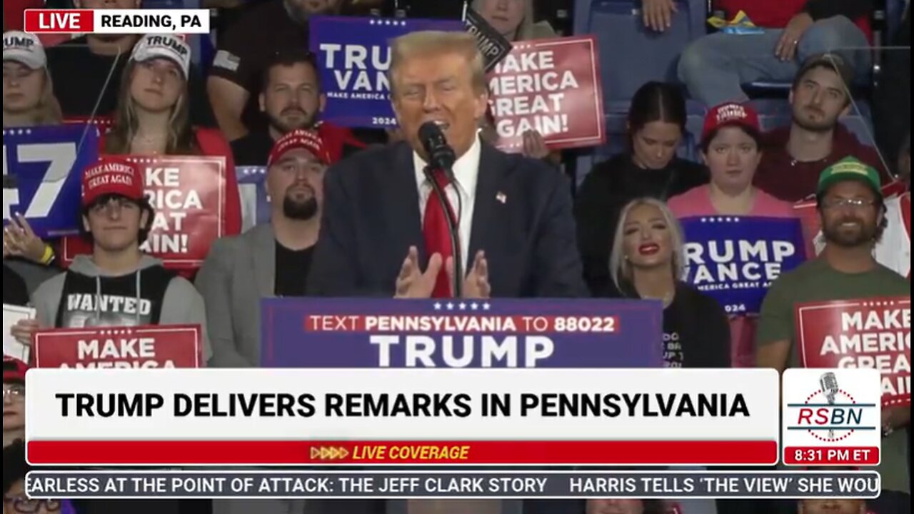 FULL SPEECH President Trump ​H​olds a Rally in ​R​eading, PA - 10 9 24