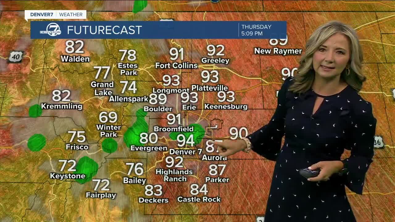 Not quite as hot across the Denver metro area Thursday
