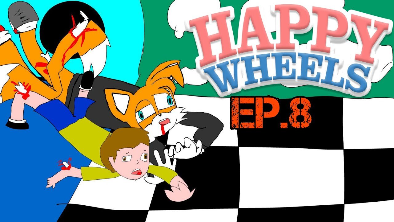 TailslyPlays Happy Wheels[Ep.8]Nope can do that high bridge|Speed Bridge