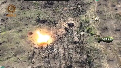 Akhmat special forces use FPV kamikaze drone on AFU bunker