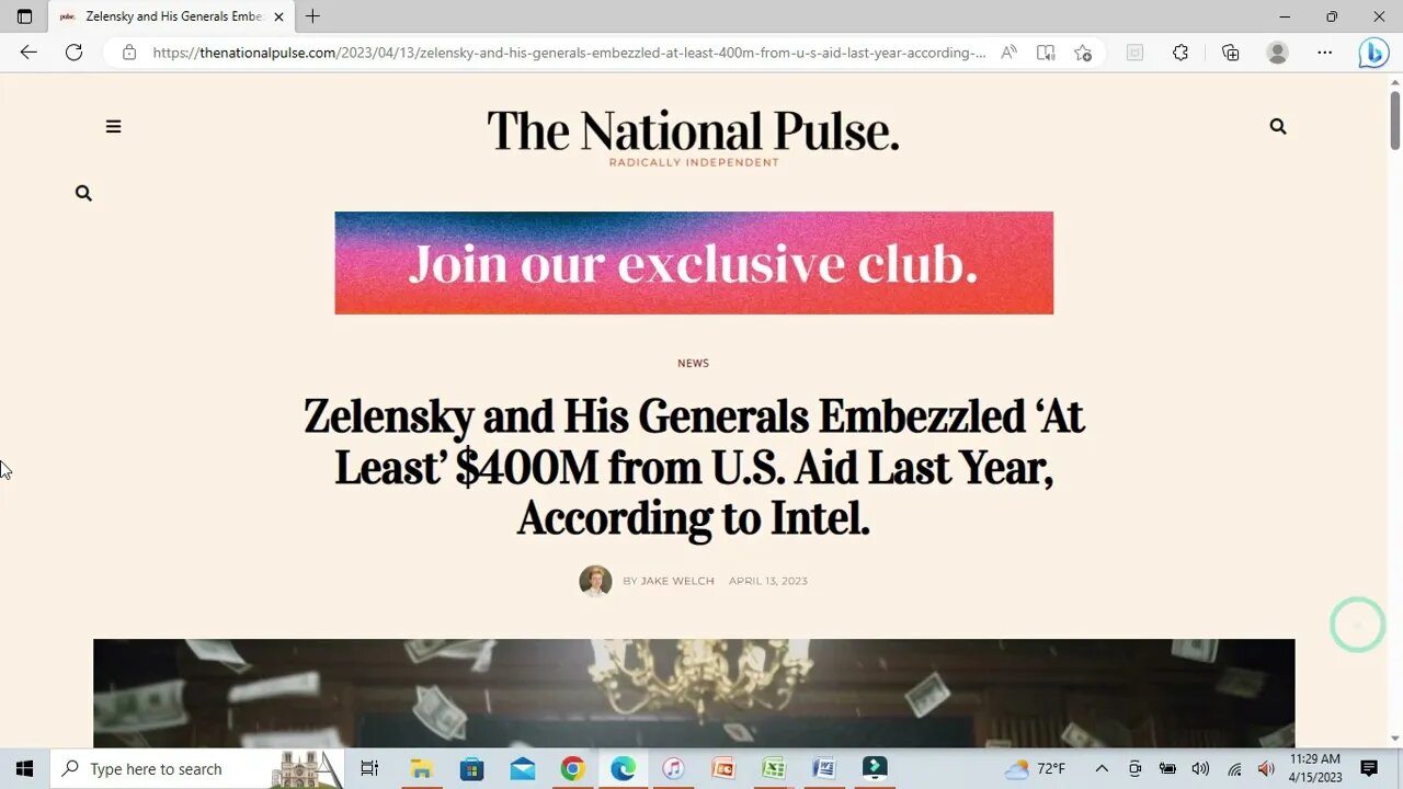 Zelensky Embezzled "At Least" $400M In U.S. Aid Last Year | Big Surprise There