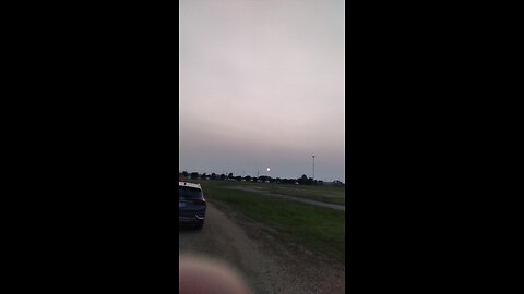 sun behind the smog is dope