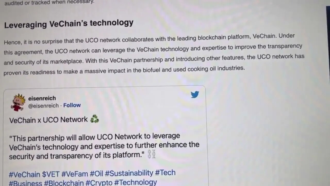 VeChain REVOLUTIONIZES THE WORLDS FUTURE OIL INDUSTRY.