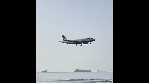 Views of Africa as this BA A320 lands at Gibraltar #shorts