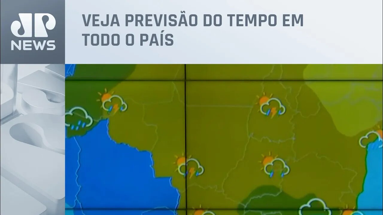 Chuva começa a perder intensidade sobre o Brasil