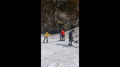 snowfall ice skating time enjoying a lot