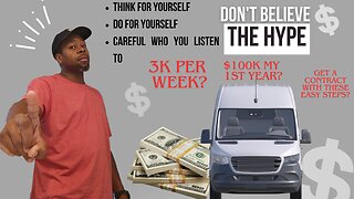 Be careful who you listen to, don't believe the hype | cargo van business $153 in 2 hours