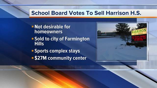 Farmington School Board votes to sell Harrison High School