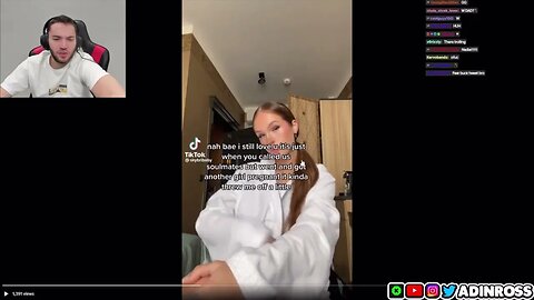 Adin Ross Reacts to Sky Bri Pregnant with his BABY on STREAM