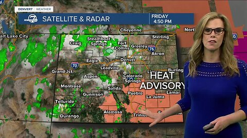More hot weather this weekend with PM storms