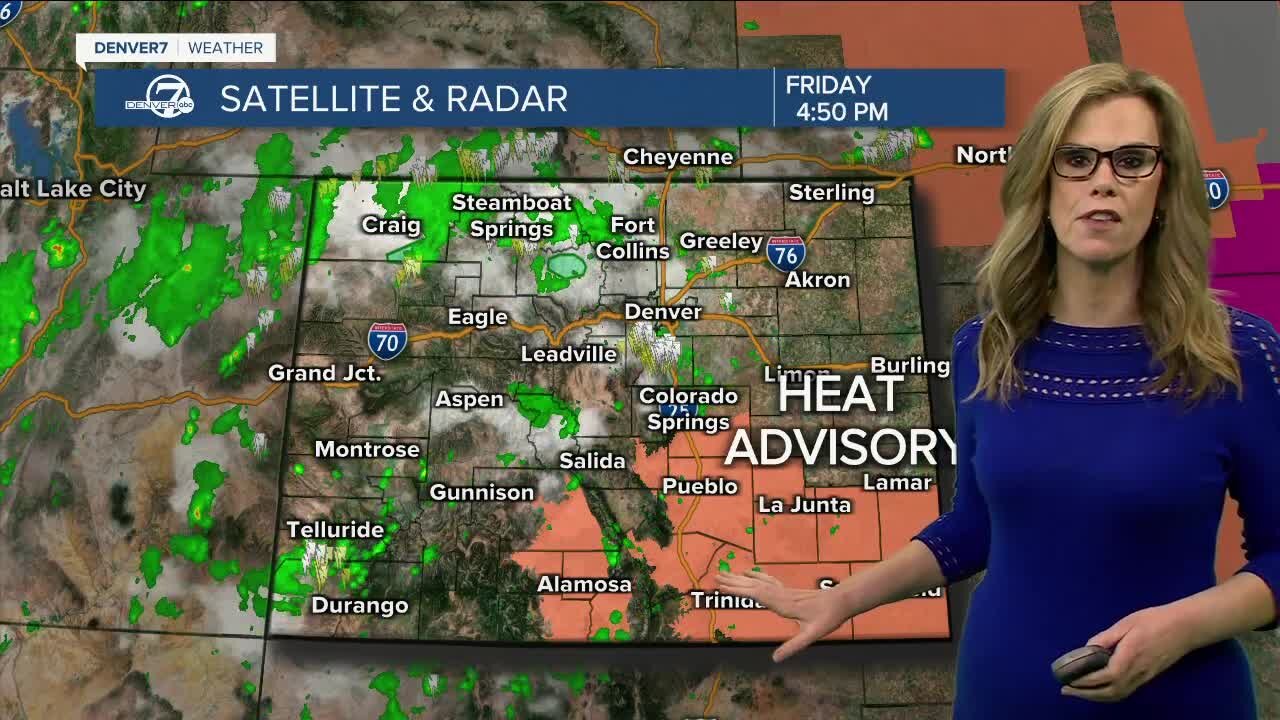 More hot weather this weekend with PM storms