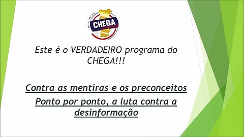 41. O Chega ponto por ponto.