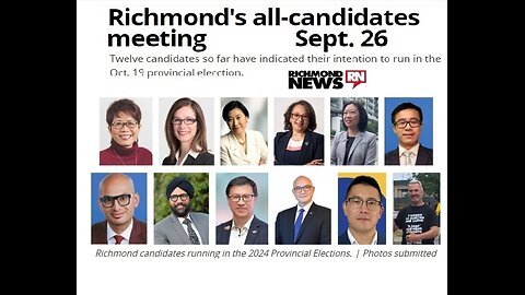All Candidates Meeting Richmond BC, Sept 26, 2024