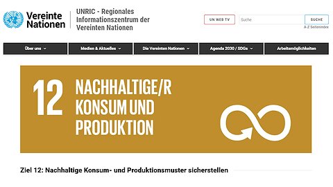 Ziel 12: Nachhaltige Konsum- und Produktionsmuster sicherstellen? Wahre Agenda: Unter...