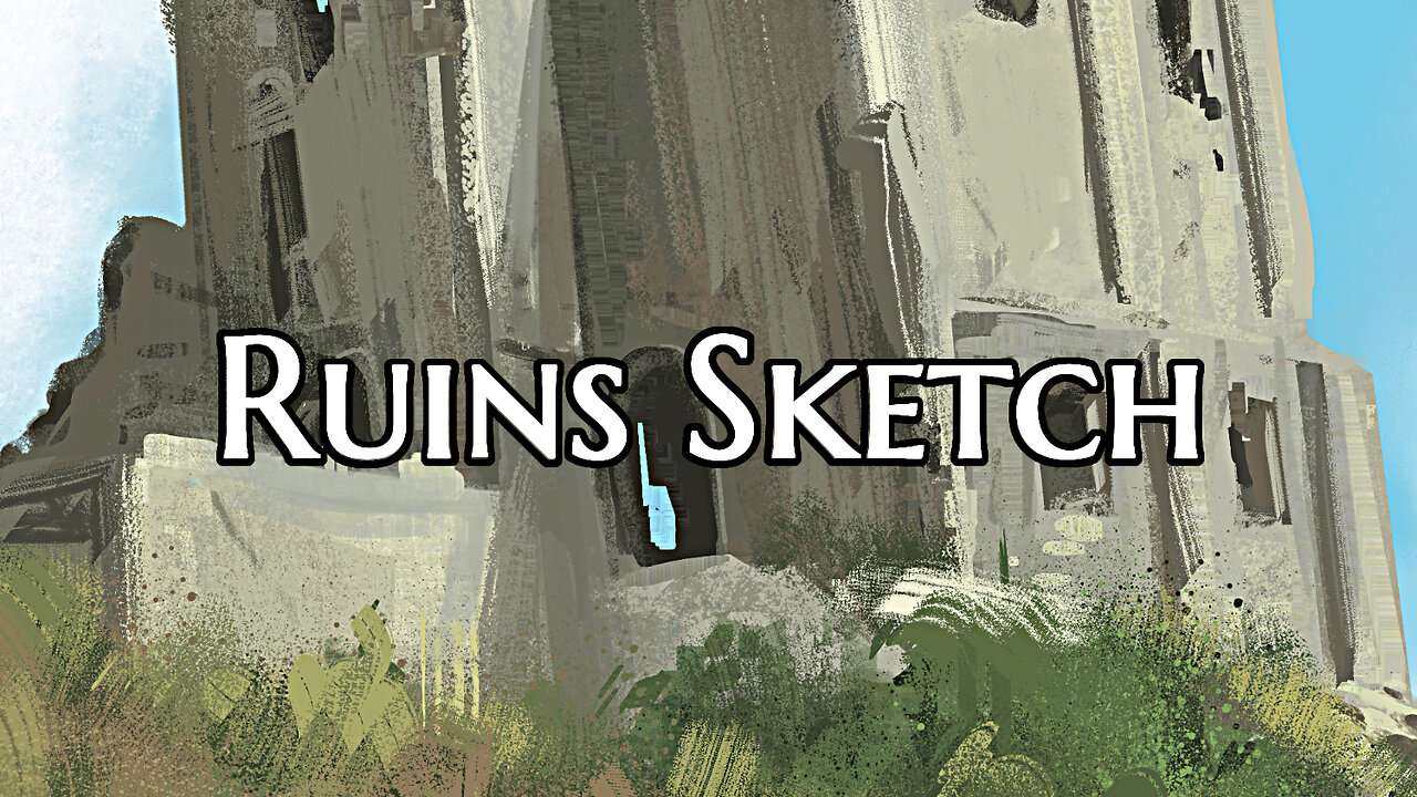 Ruin Sketch Painting 10/29/2024