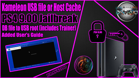PS4 9.00 Kameleon HOST to User's Guide | USB Metod | USB file will cache Full host & PS4 Trainer