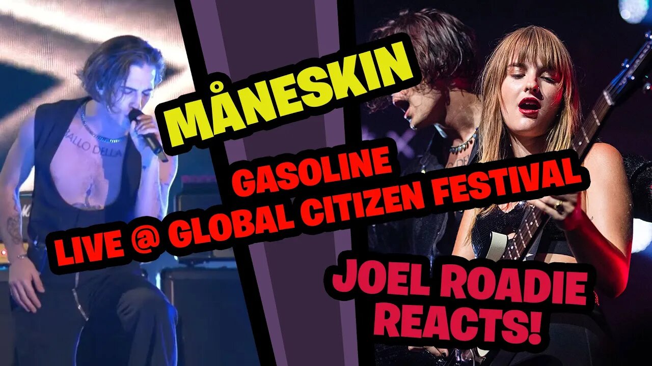 MÅNESKIN Perform 'Gasoline' | Global Citizen Festival: NYC - Roadie Reaction