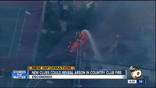 New clues could reveal arson in Escondido Country Club fire