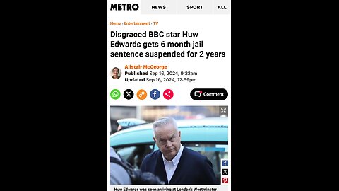 Day 15 Fast: Huw Edwards BBC - Jill Dando - list of BBC nonces - Trump