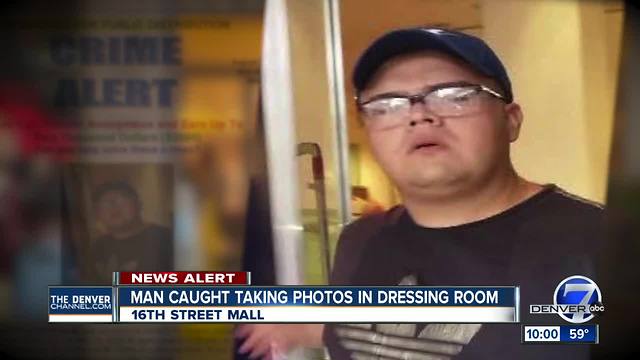 Denver police seek suspect caught taking dressing room photos in 16th St. Mall store