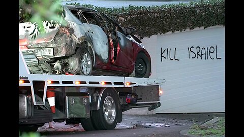 Car set on fire and anti-semitic graffiti on homes in Sydney
