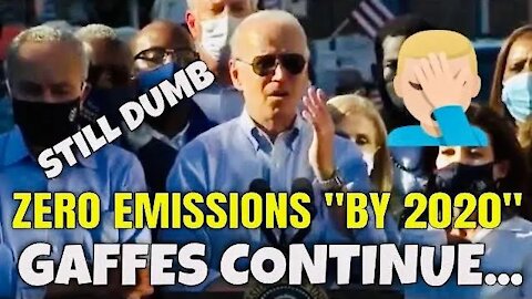 "By 2020 [we're going to] make sure all of our electricity is ZERO emissions" -BIDEN GAFFES continue