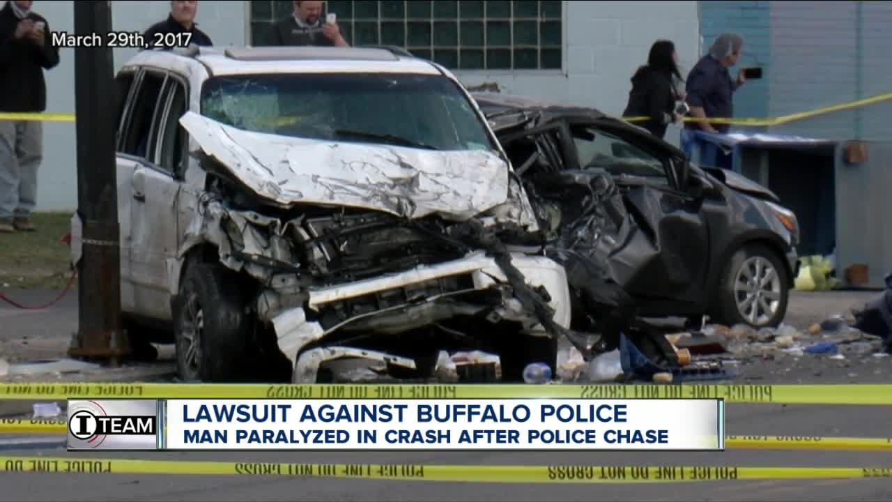 Buffalo Police violated no-chase policy in crash that paralyzed man, lawsuit says