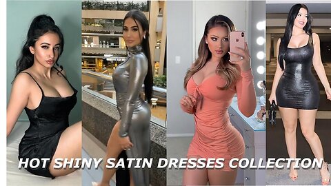 HOT SHINY & SATIN DRESSES COLLECTION🥰❣️🔥